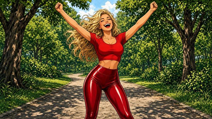 Is an all-red park celebration the loudest yes energy available?