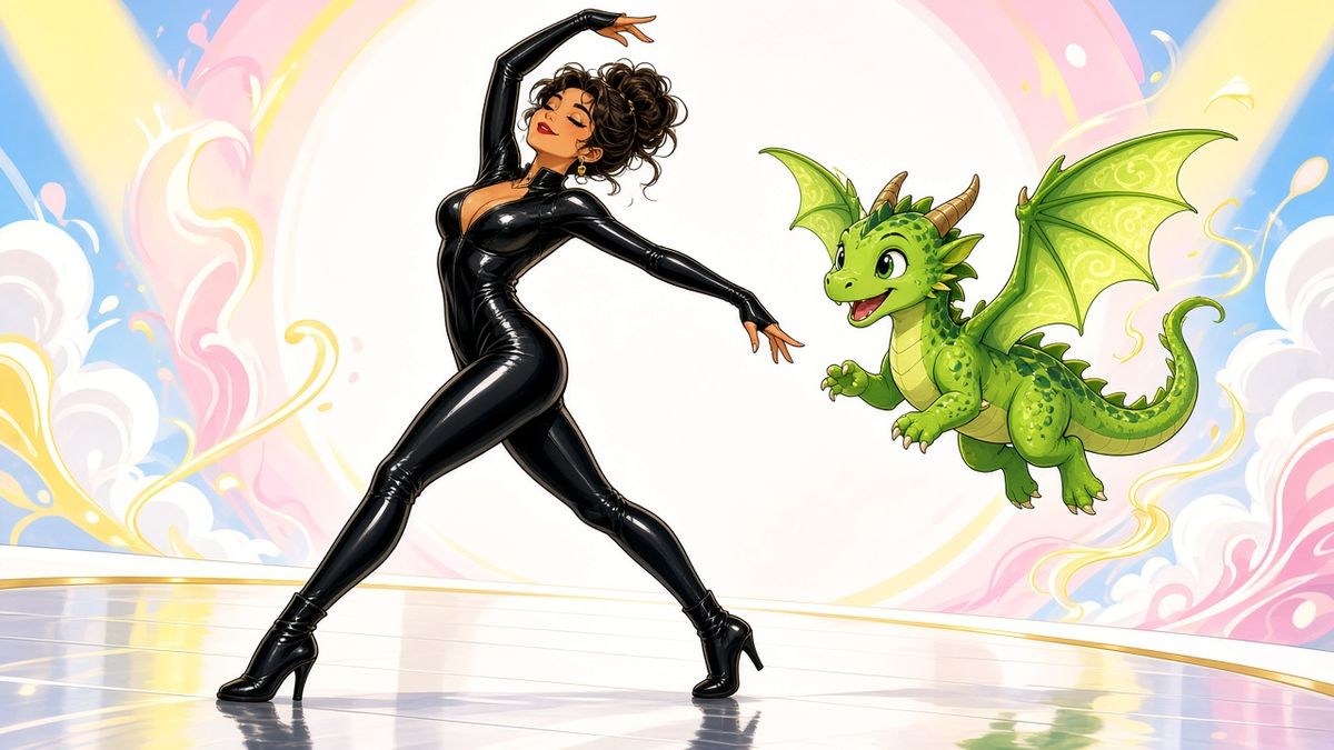 What do you do when a dragon crashes your dance rehearsal?