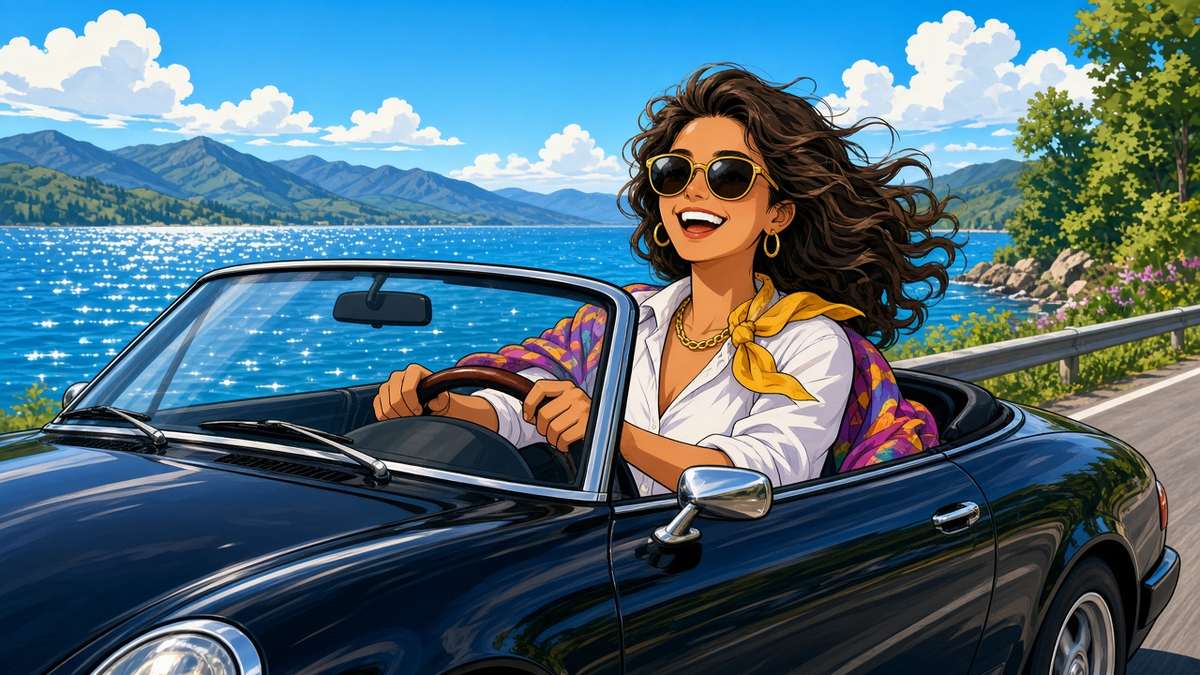 Is a convertible with the roof down the cheapest therapy on earth?