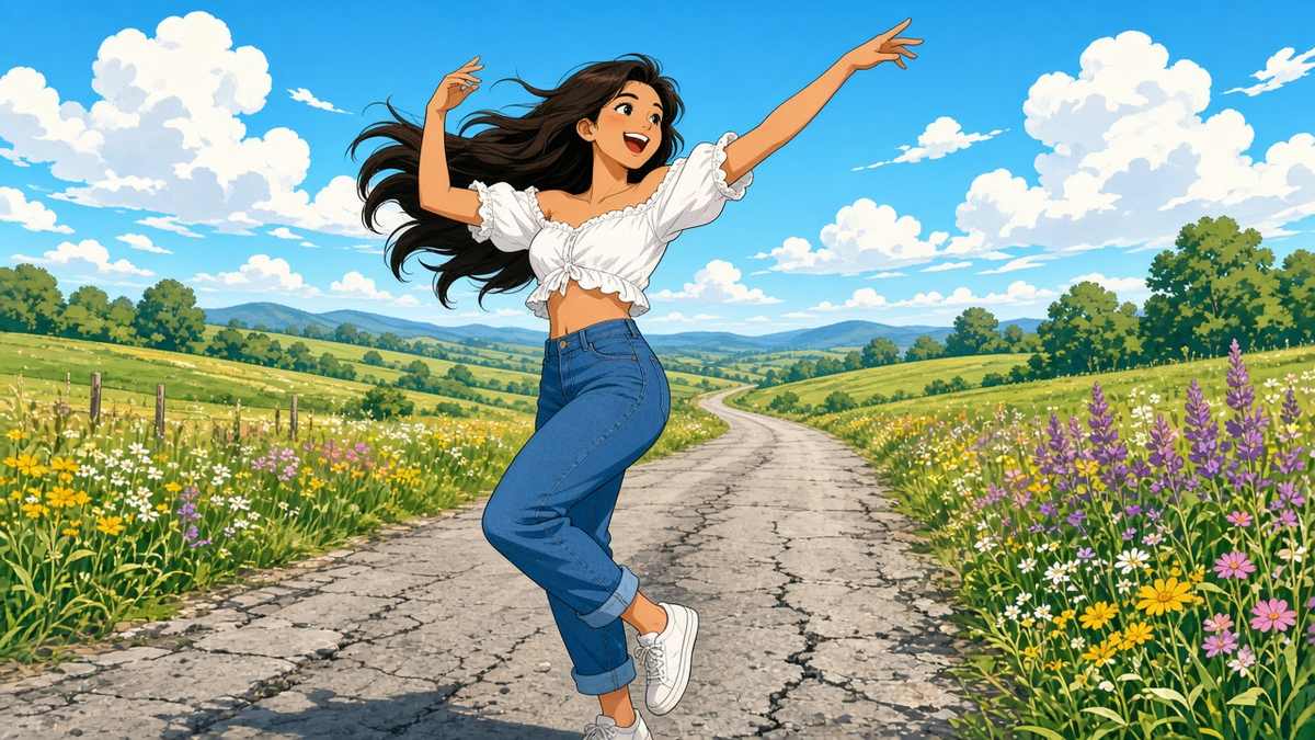 Is an empty country road the best place to dance like nobody's watching?