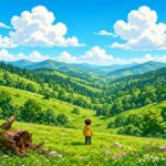 Is standing alone in a giant meadow the ultimate main-character move?