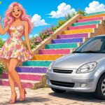 What happens when pink hair takes a whole town on a day trip?